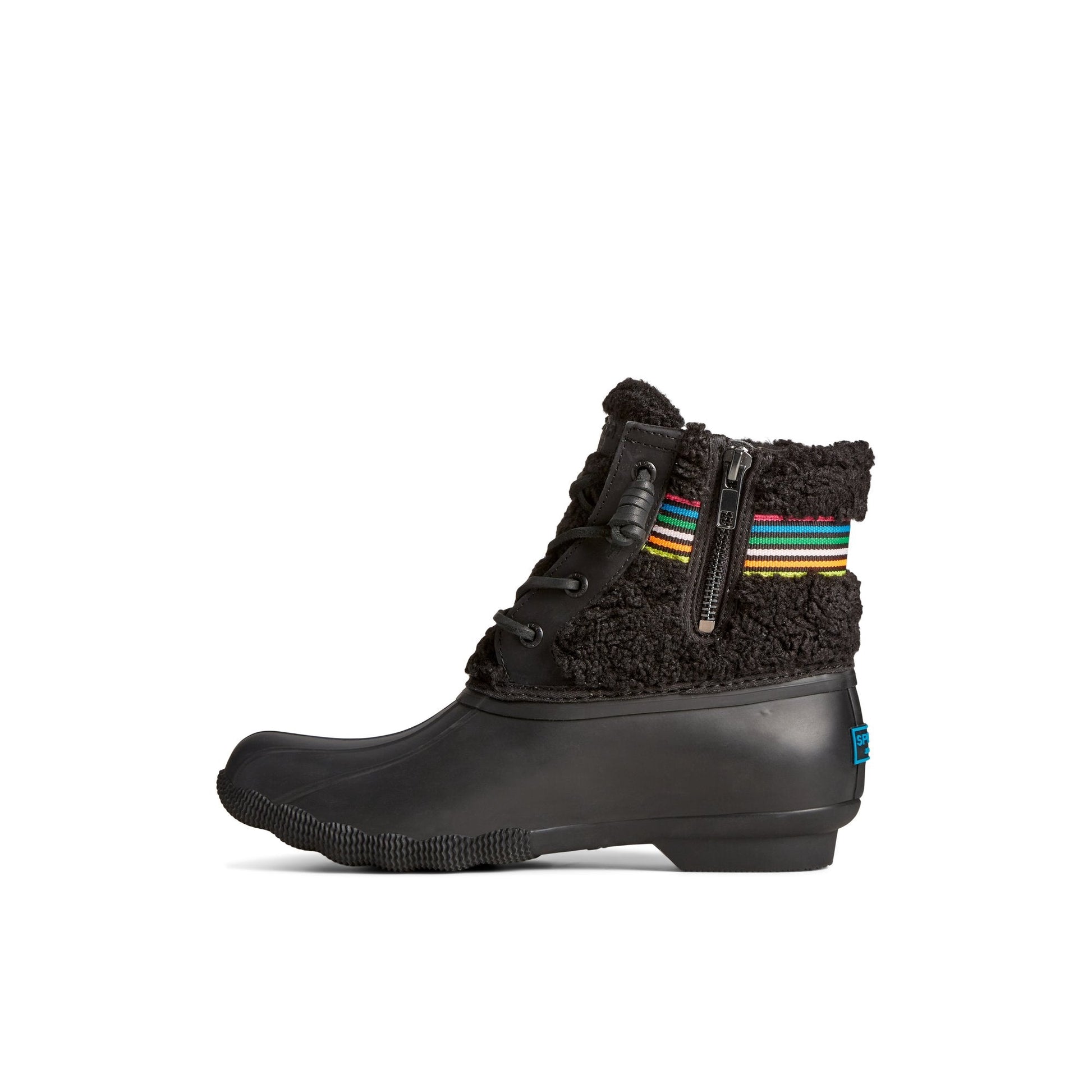 Saltwater™ Rainbow Sherpa Duck Boot Black Sperry