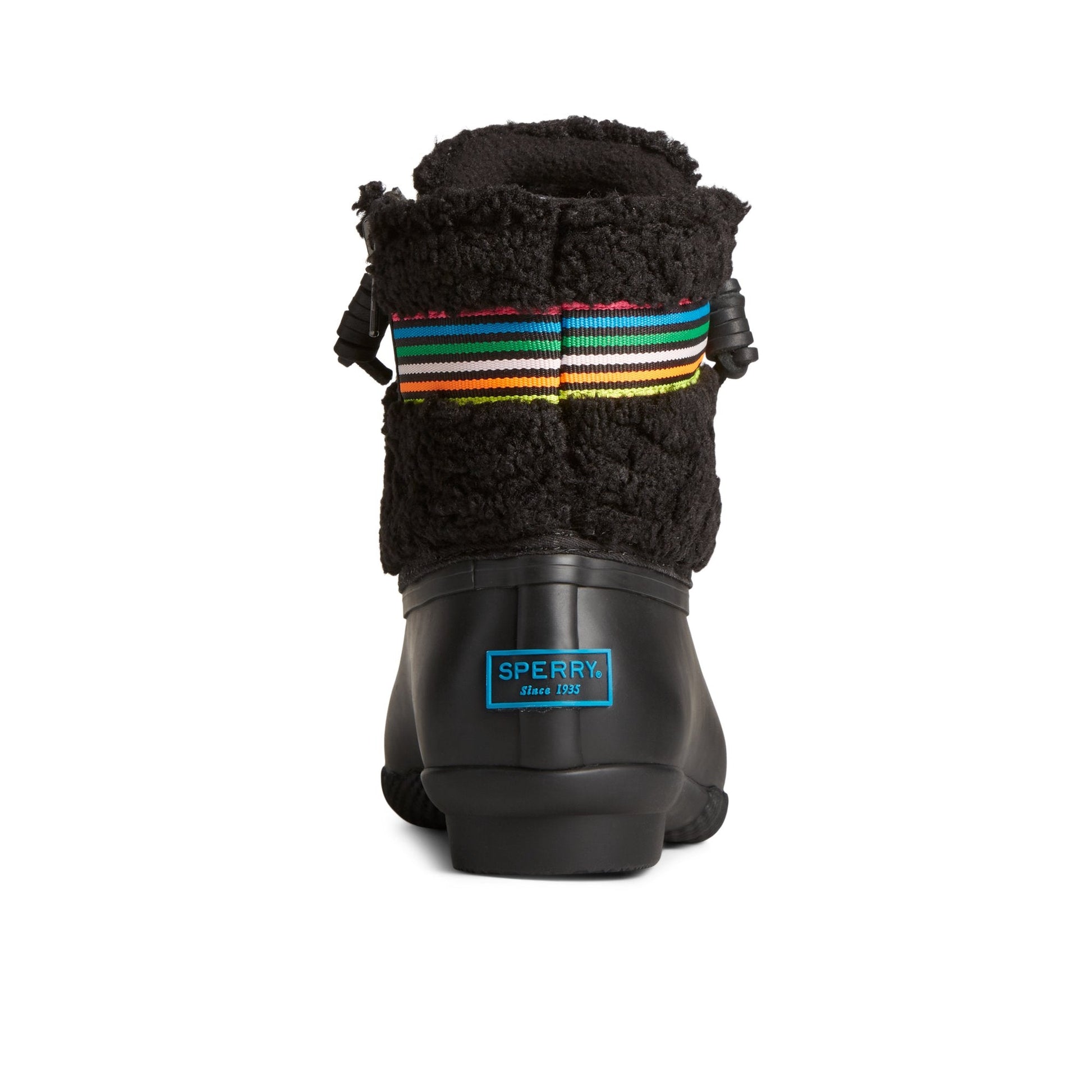 Saltwater™ Rainbow Sherpa Duck Boot Black Sperry