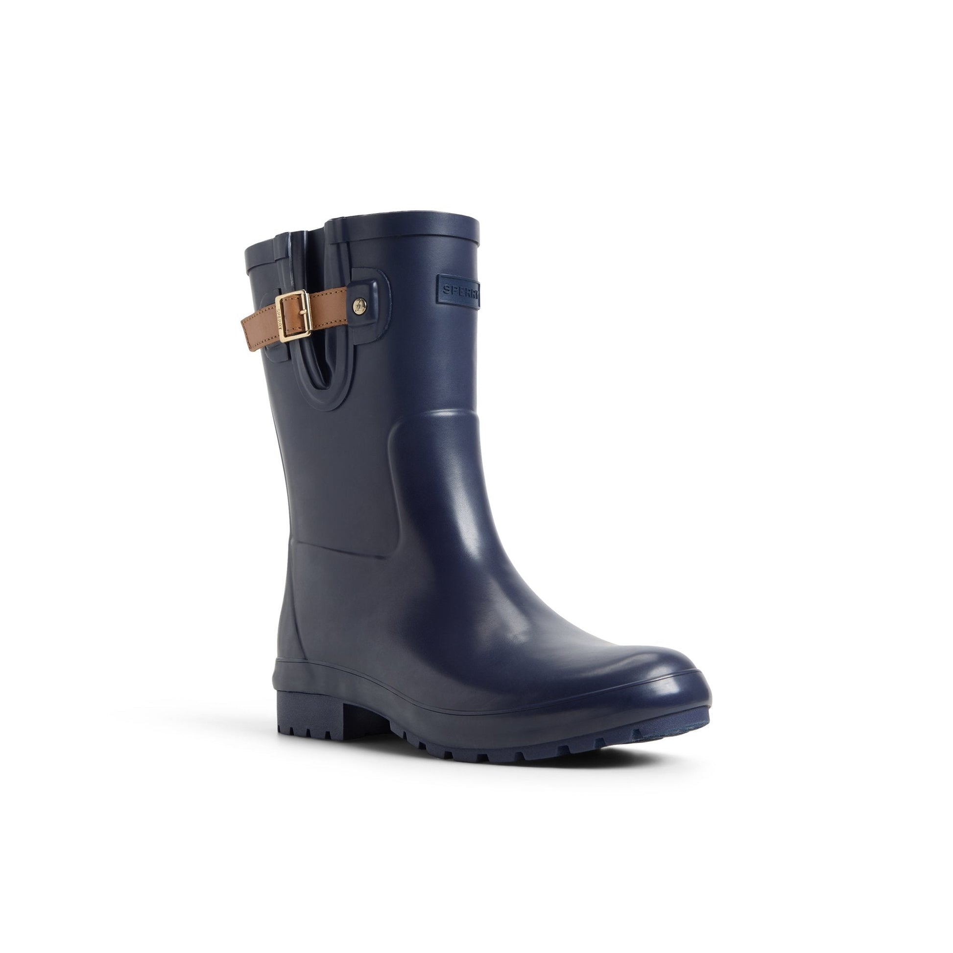 Drizzle Mid Calf Rain Boot Navy Sperry