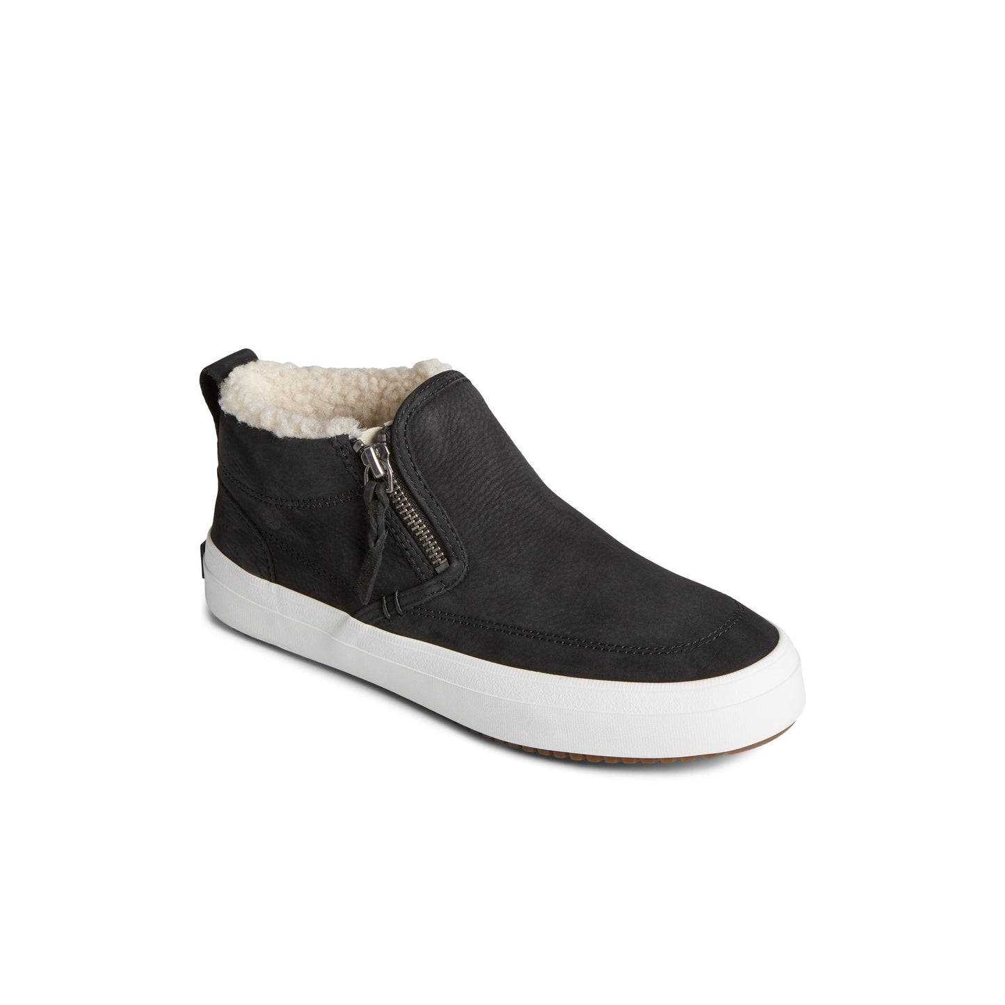 Crest Side Zip Cozy Sneaker Black Sperry
