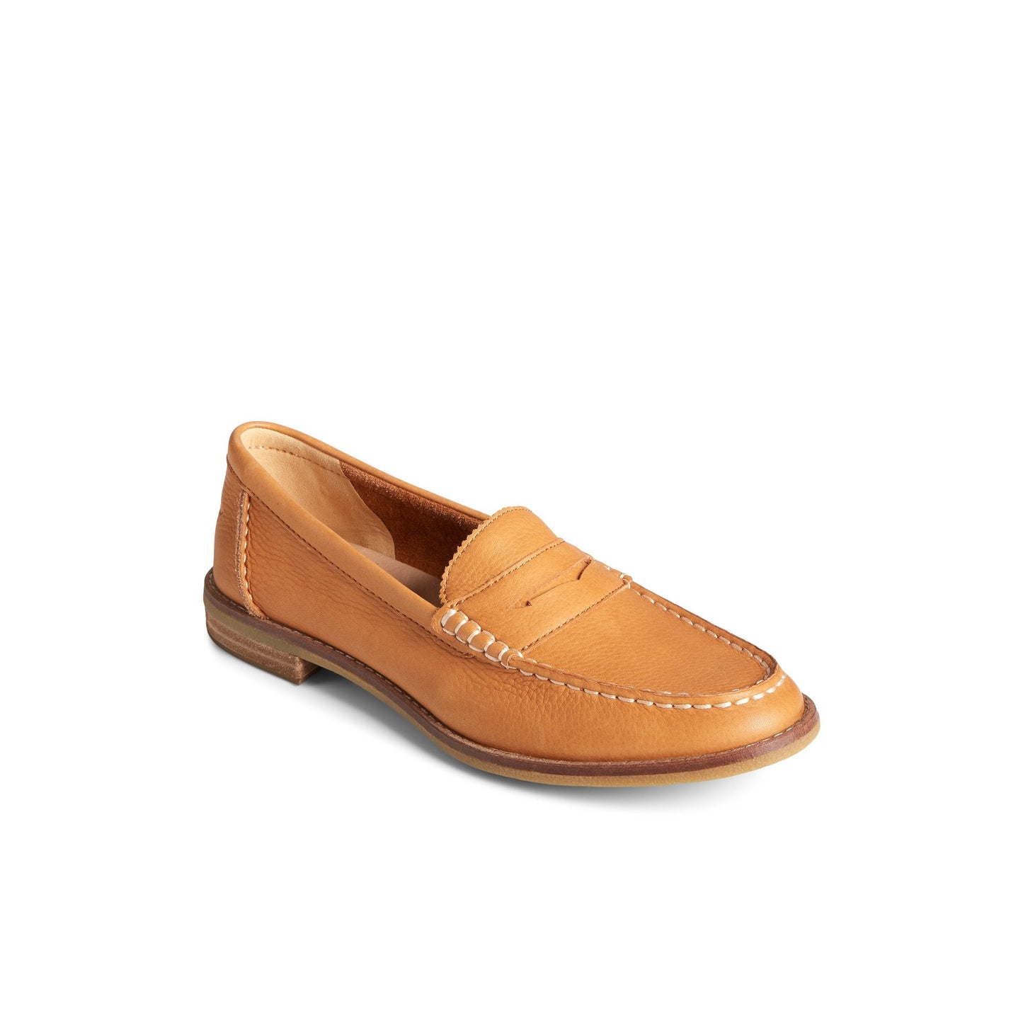 Seaport Penny Leather Loafer Medium Beige Sperry