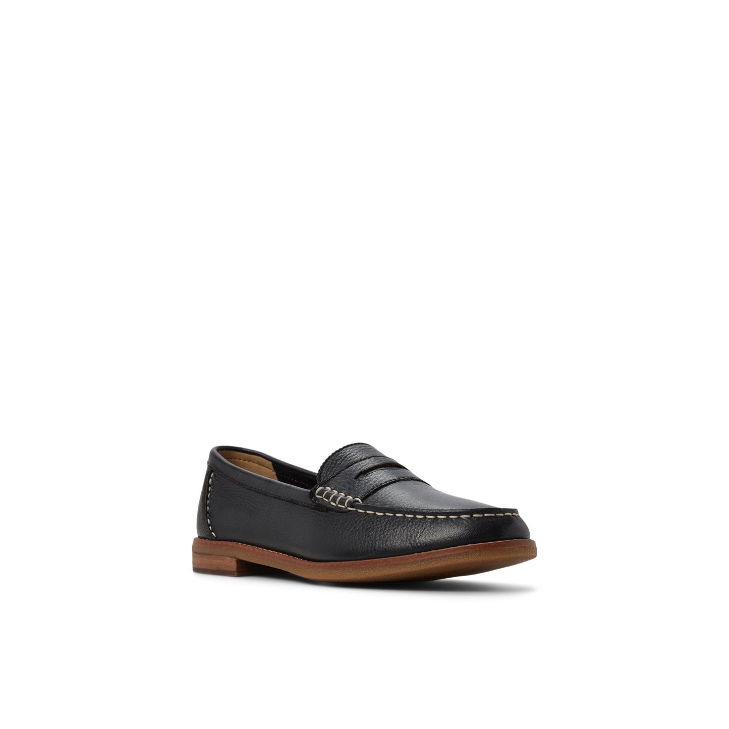 Seaport Penny Leather Loafer Black Sperry