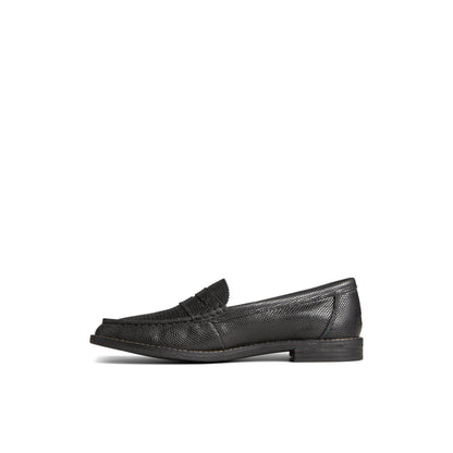 Seaport Penny Leather Loafer Black - 2 Sperry