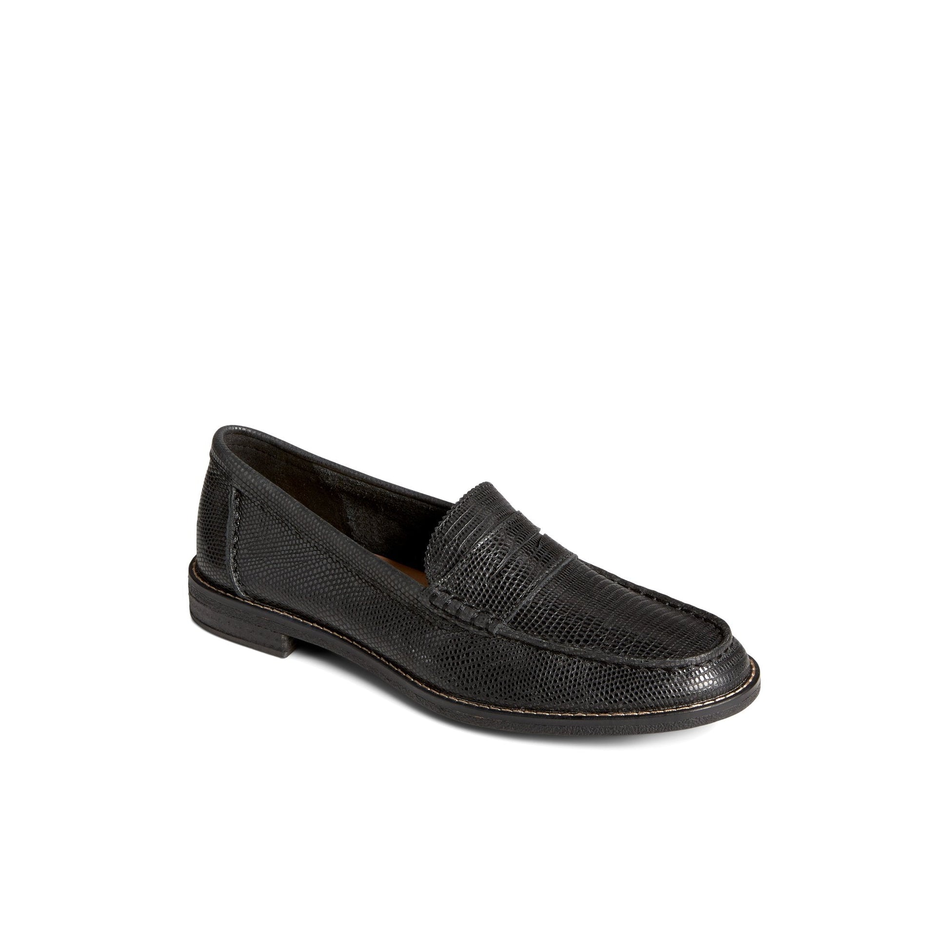 Seaport Penny Leather Loafer Black - 2 Sperry