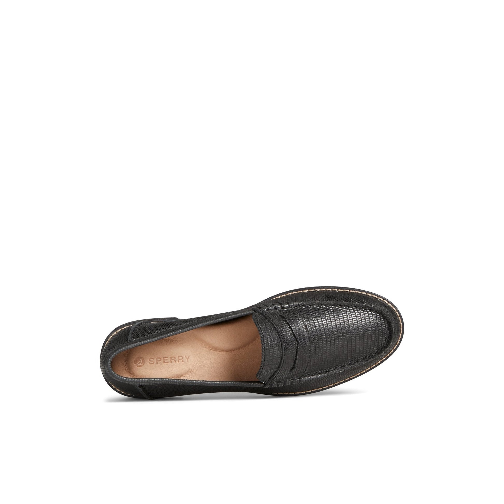Seaport Penny Leather Loafer Black - 2 Sperry