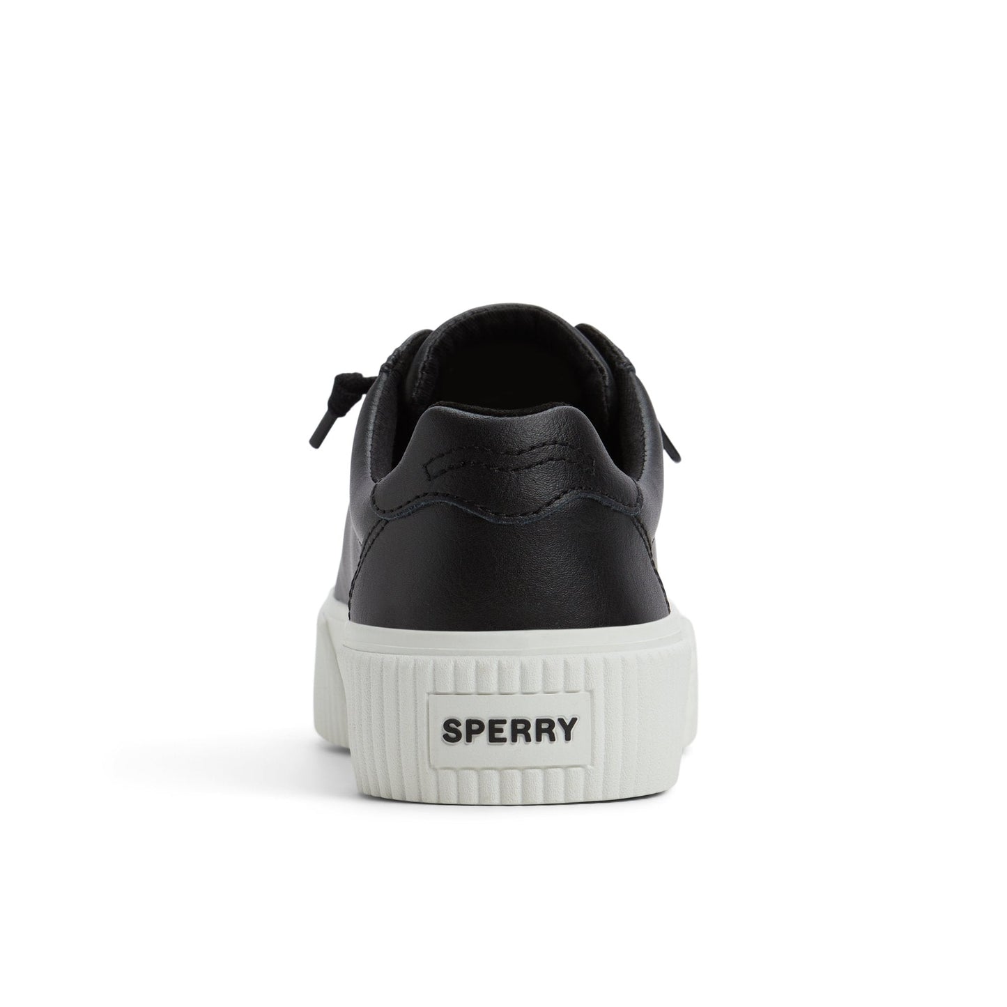 Bermuda Lace to Toe Platform Sneakers Black Sperry