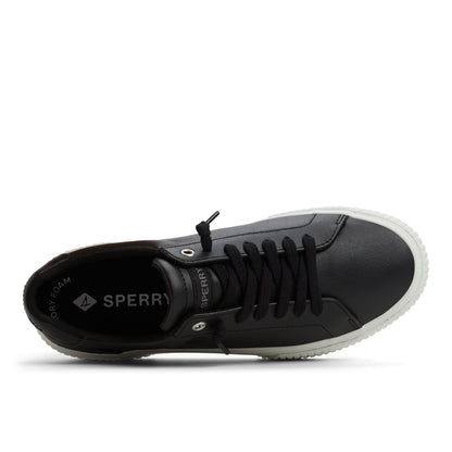 Bermuda Lace to Toe Platform Sneakers Black Sperry