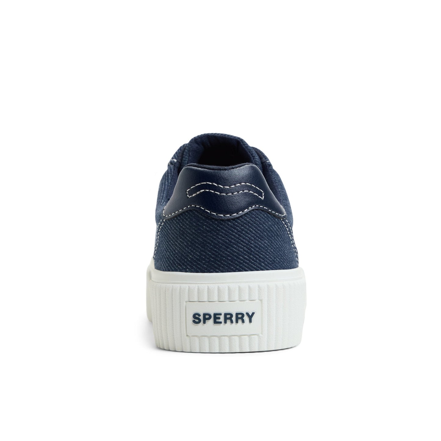 Bermuda Lace to Toe Platform Sneakers Navy Sperry
