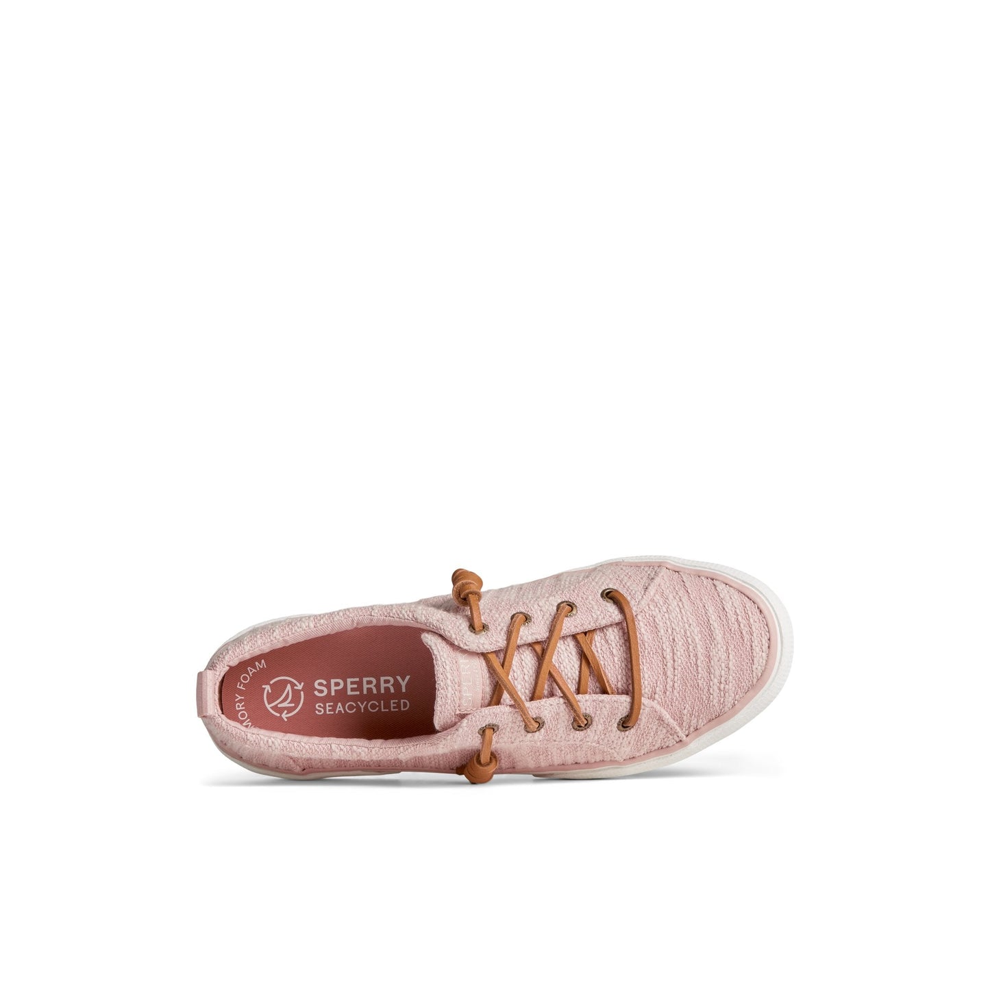 Pier Wave Lace Up Sneaker Light Red Sperry