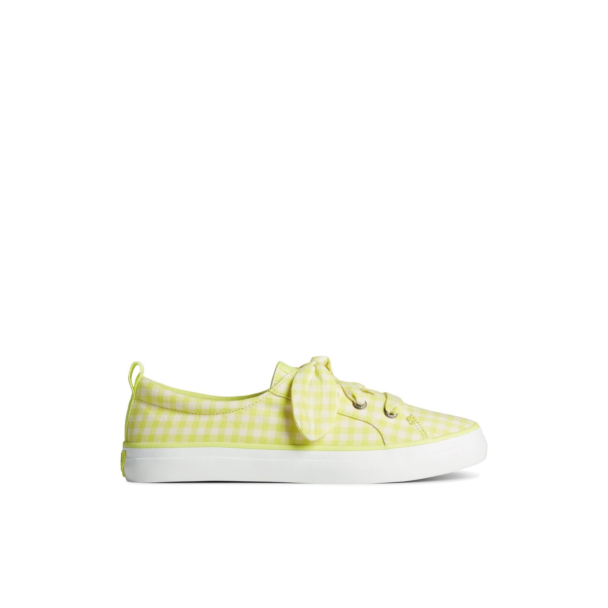 Crest Vibe Gingham Sneaker Light Green Sperry