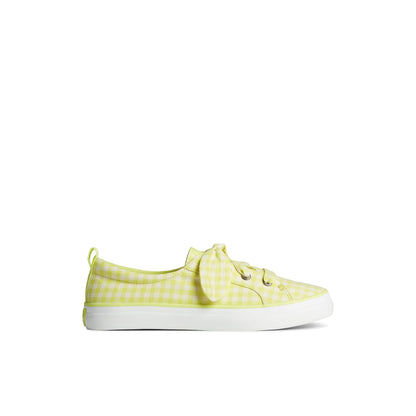 Crest Vibe Gingham Sneaker Light Green Sperry