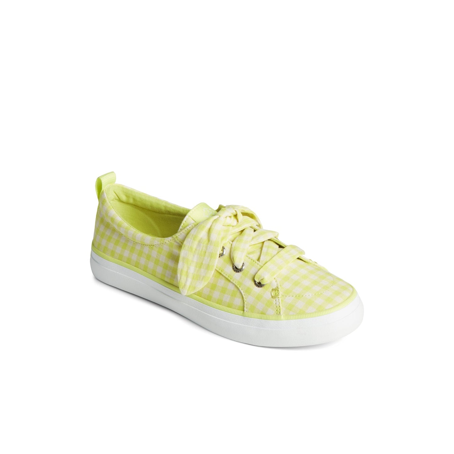 Crest Vibe Gingham Sneaker Light Green Sperry