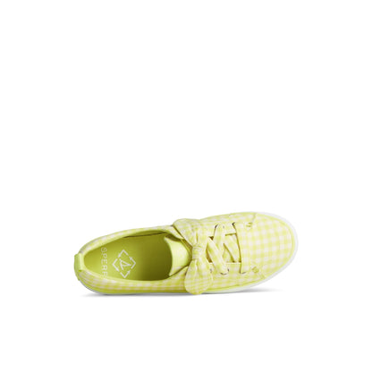 Crest Vibe Gingham Sneaker Light Green Sperry